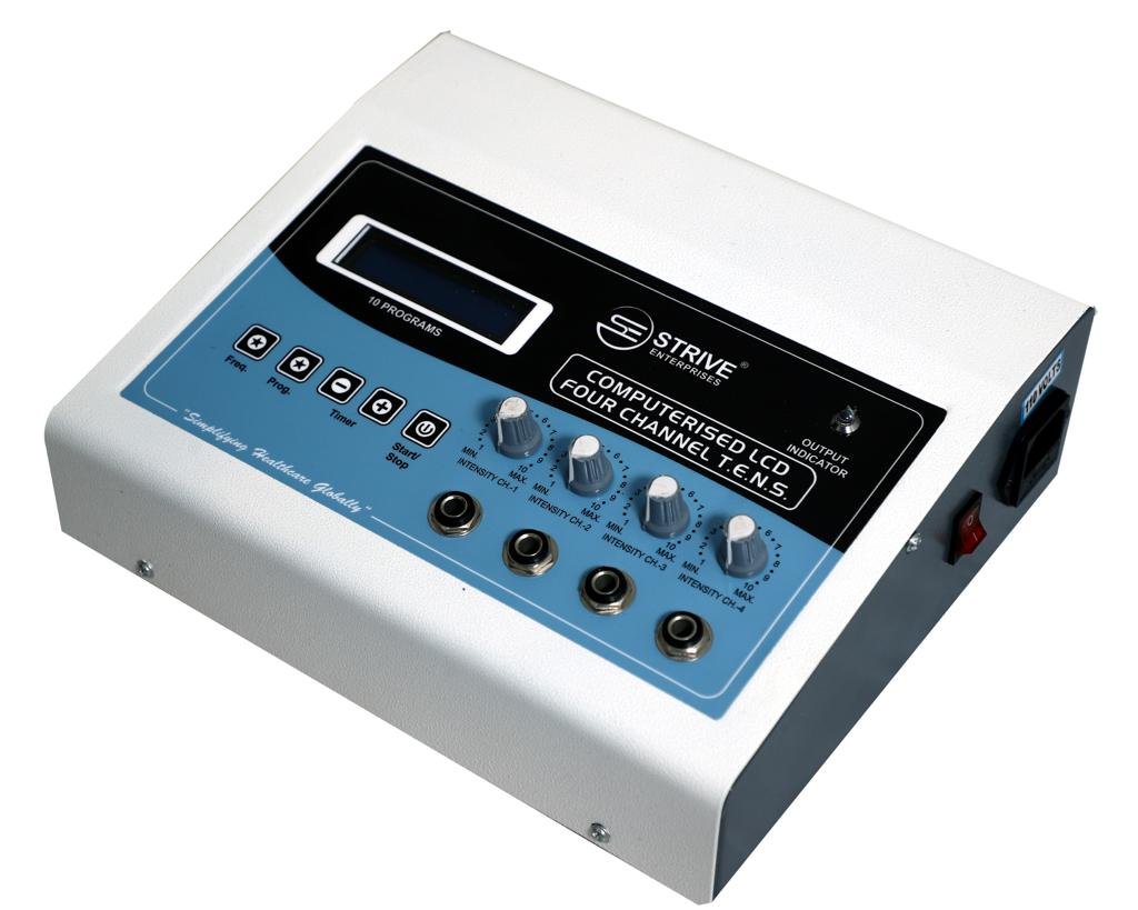 4 Channel TENS Electrotherapy Pain Relief Machine : STRIVE LCD - Image 2