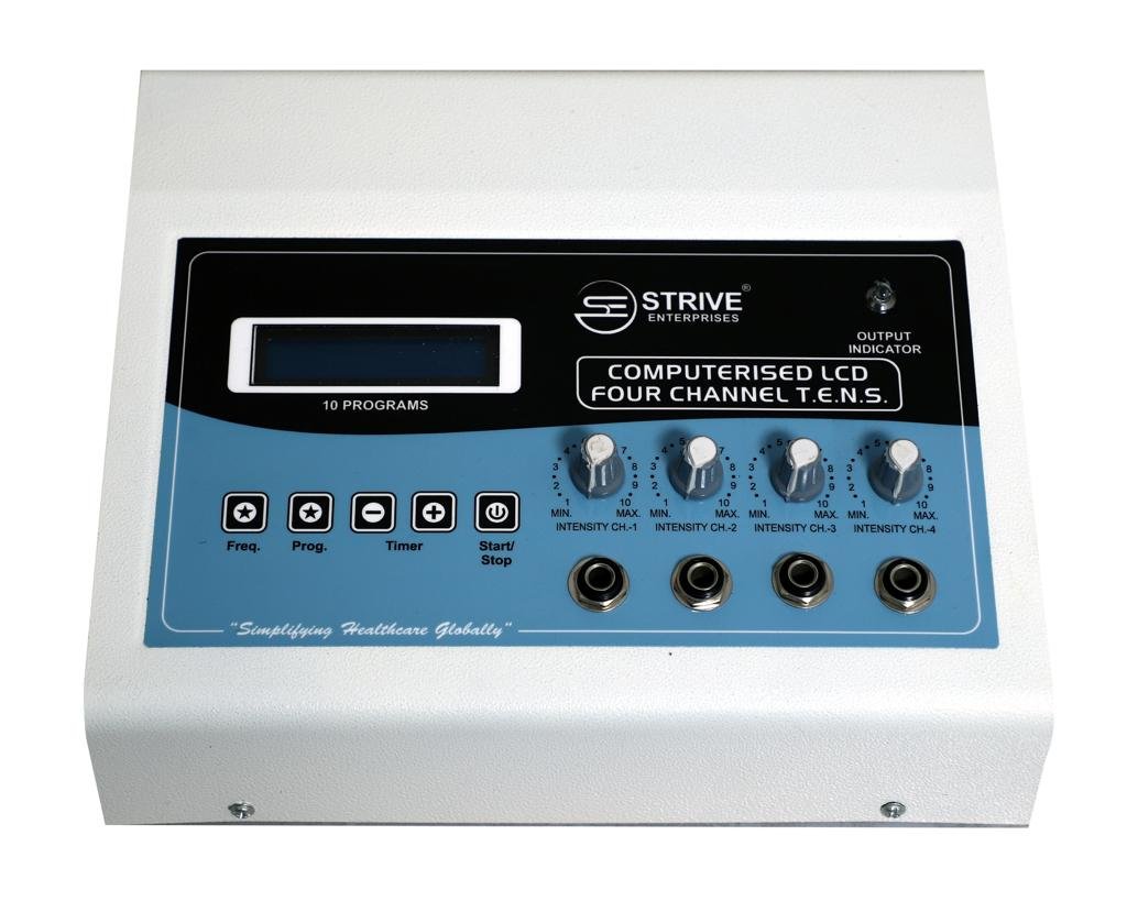 4 Channel TENS Electrotherapy Pain Relief Machine : STRIVE LCD - Image 3