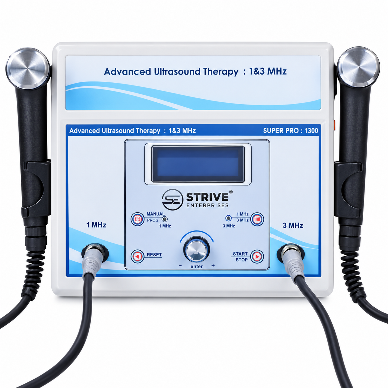 1 & 3 MHz Ultrasound Therapy Machine for Physiotherapy & Pain Relief : SUPER PRO
