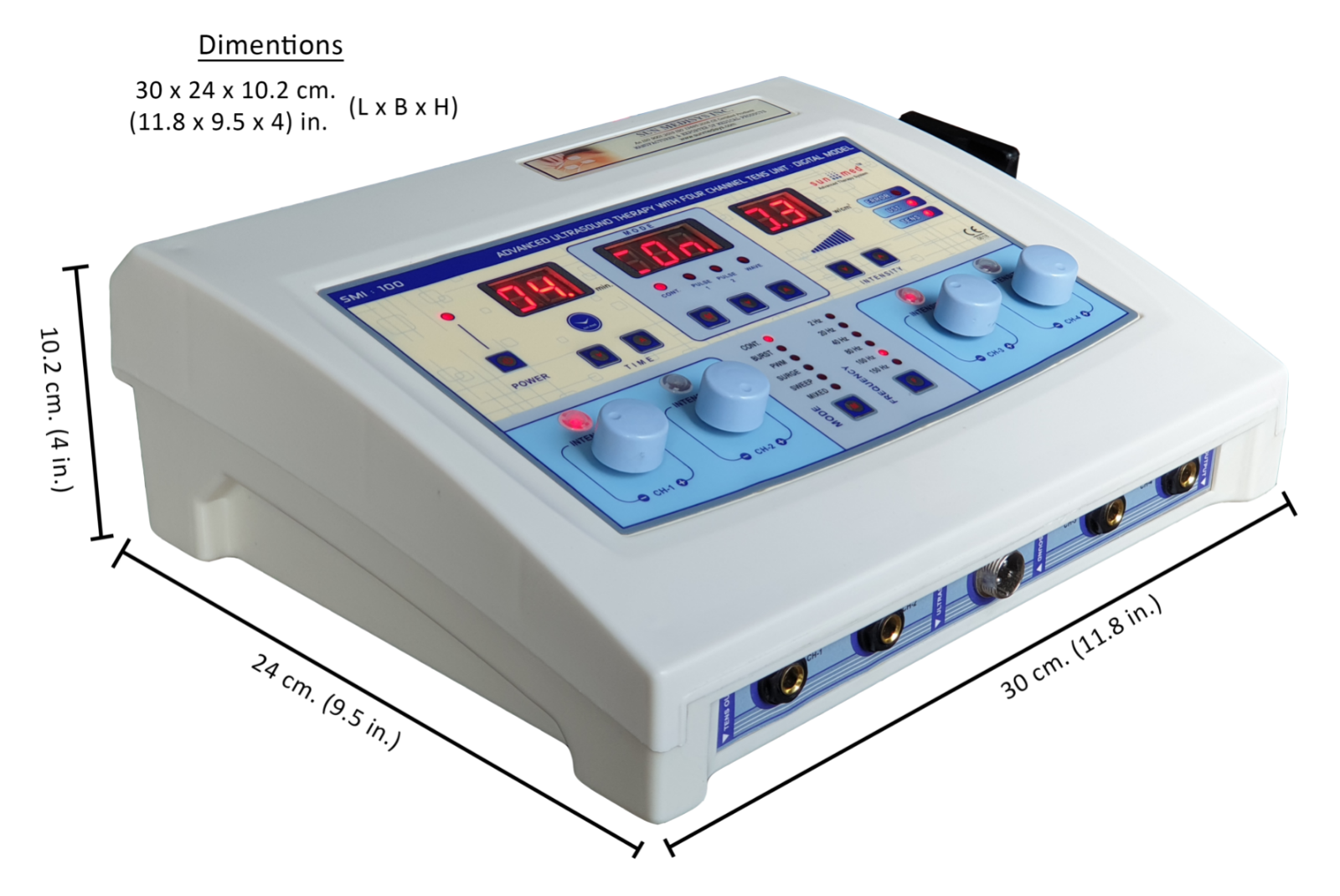 Combined Therapy 1 MHz Ultrasound and 4 Channel TENS Machine : STRIVE - Image 4