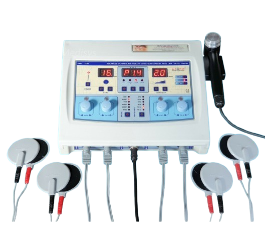 Combined Therapy 1 MHz Ultrasound and 4 Channel TENS Machine : STRIVE