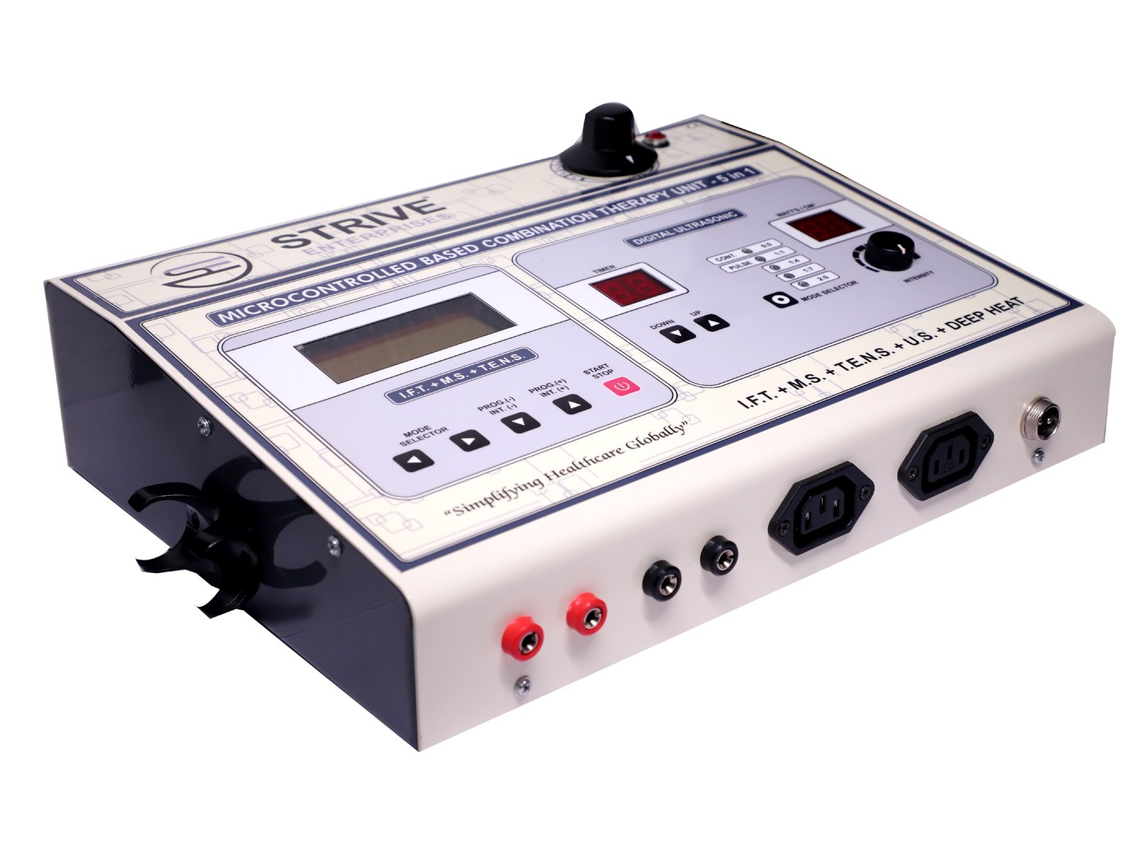 Combined Therapy IFT MS TENS UST Deep Heat Physiotherapy Machine : 5IN1