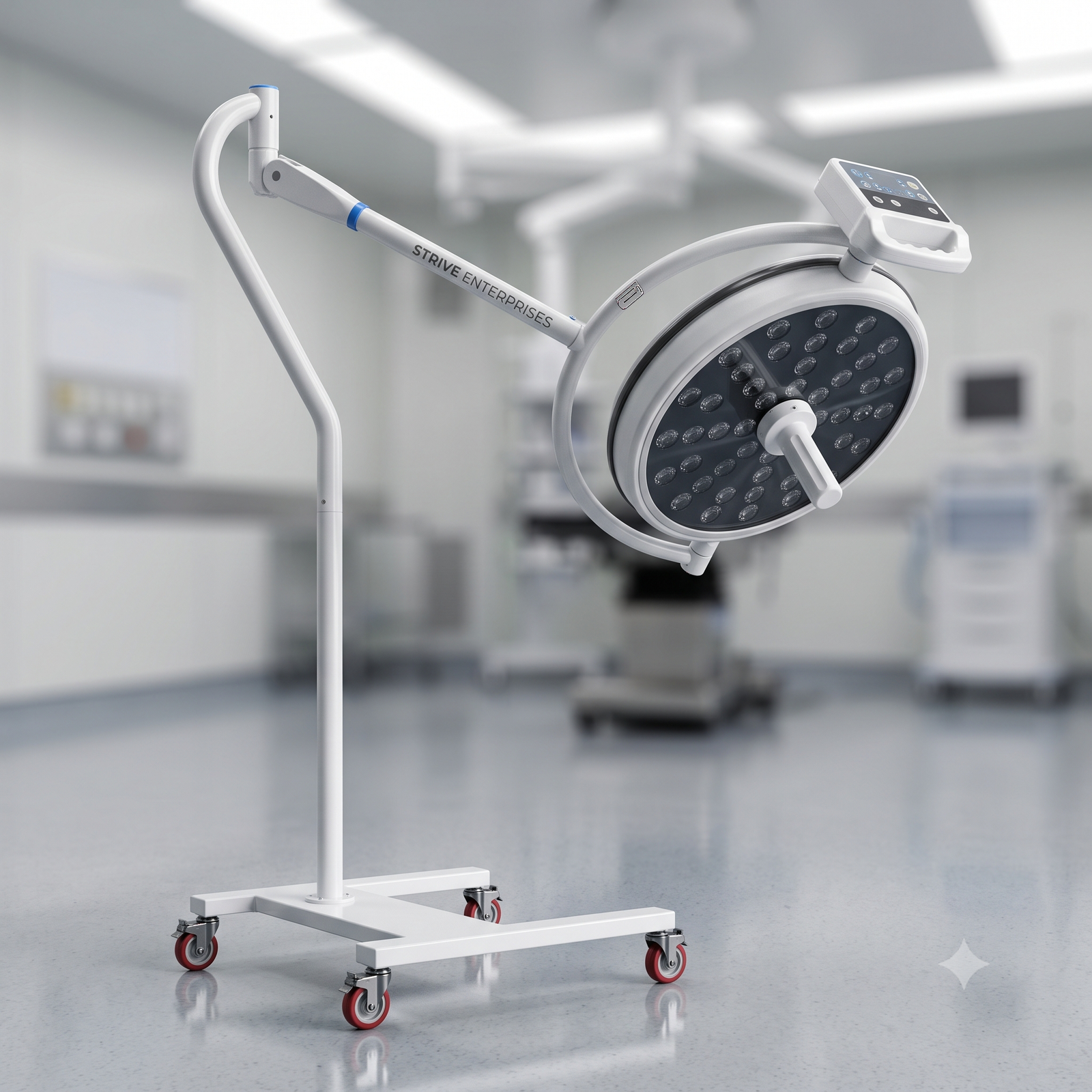 Mobile / Floor Standing 48 LED OT Surgical Light – Shadowless Light : STRIVE AURA - Image 12