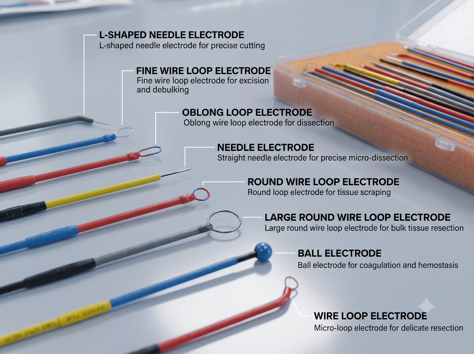 Electrosurgical ENT Tips for General Surgery (14cm Long) : STRIVE - Image 2