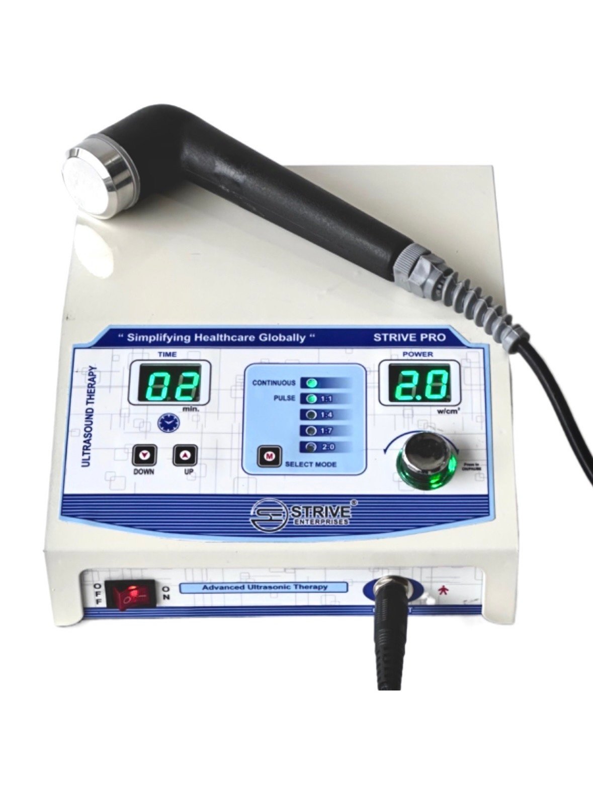 1MHz Ultrasound Therapy Machine for Physiotherapy & Pain Relief : STRIVE PRO - Image 2
