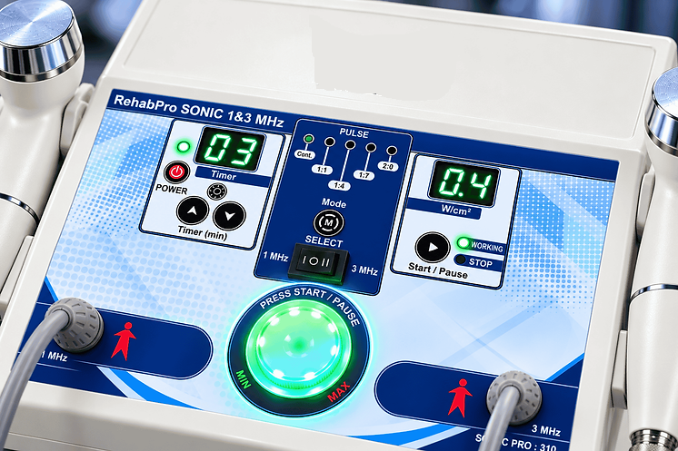 1 & 3 MHz Ultrasound Therapy Machine for Physiotherapy & Pain Relief : PHYSION - Image 3