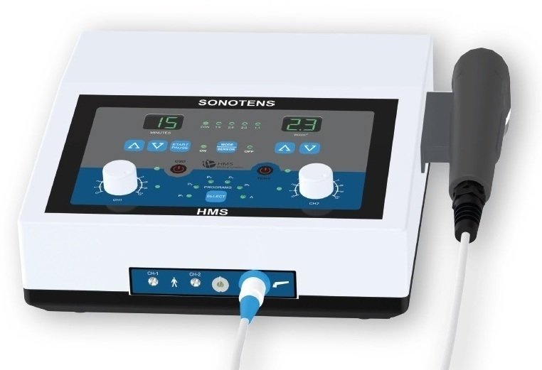 Combination 1 Mhz Ultrasound Therapy with 2 Channel TENS Pain Relief : SONOTENS