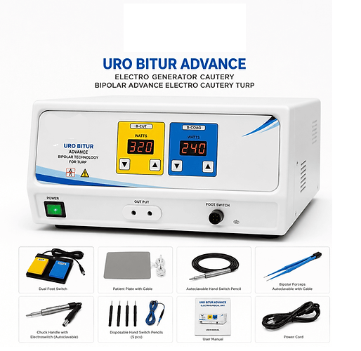 300 Watt Electrosurgical Bipolar TURP Generator : URO BITUR - Image 4
