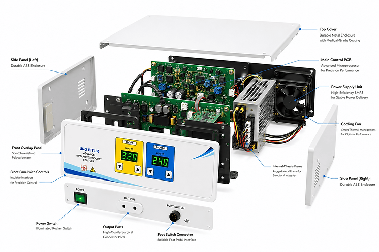 300 Watt Electrosurgical Bipolar TURP Generator : URO BITUR - Image 5