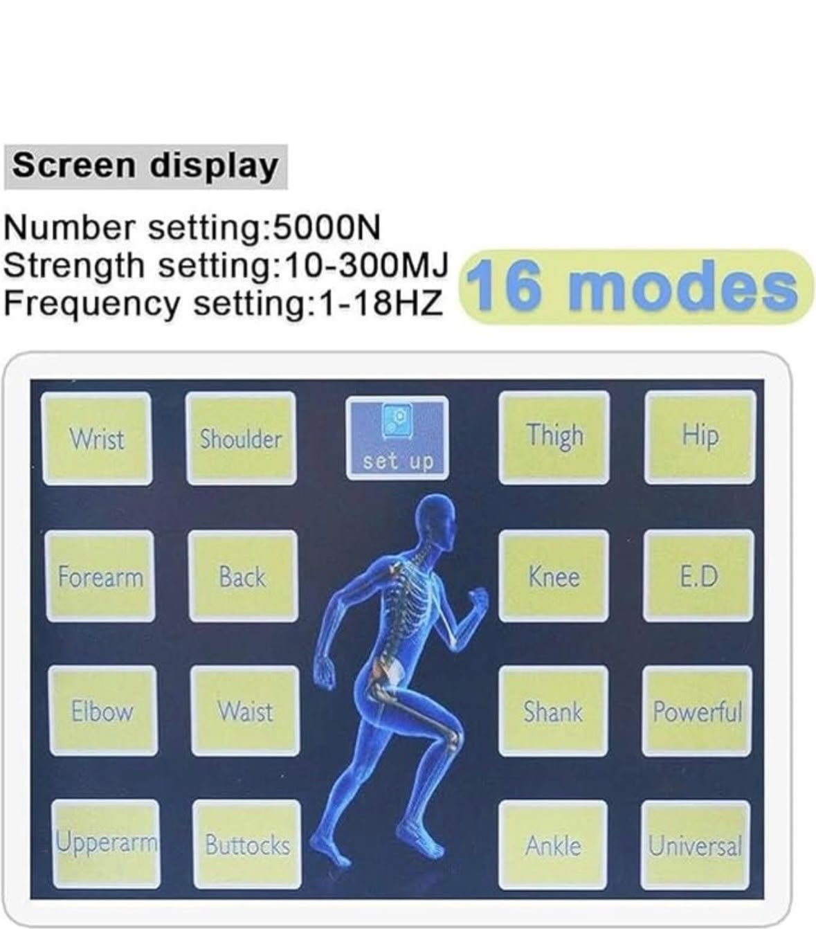 Radical Shockwave Therapy Machine – 7 Heads, Touch Screen : STRIVE - Image 3