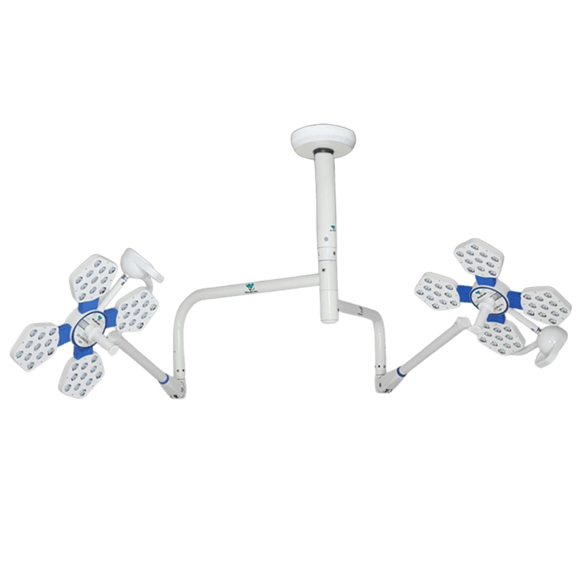 Double Dome LED 44+44 LED Surgical OT Light | Ceiling Mounted Operating Light : OSSIO 404