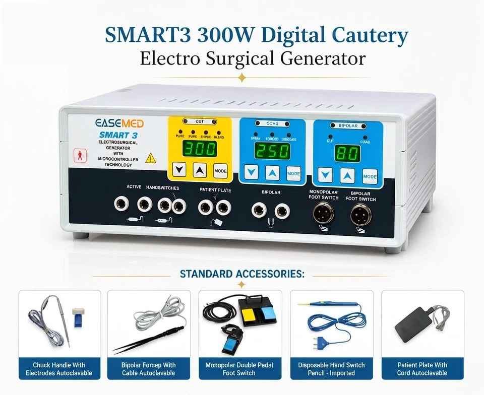300 Watt Electrosurgical Generator Surgical Cautery Machine : DIGI SMART - Image 2