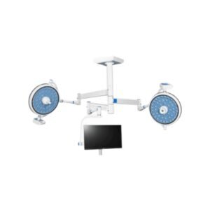 Triple Arm Double 48+48 LED Dome Surgical OT Light with Integrated Monitor : STRIVE PRO