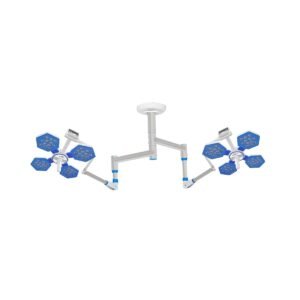 Double Dome 48+48 LED Surgical OT Light | Ceiling Mounted Operating Light : STRIVE VISTA