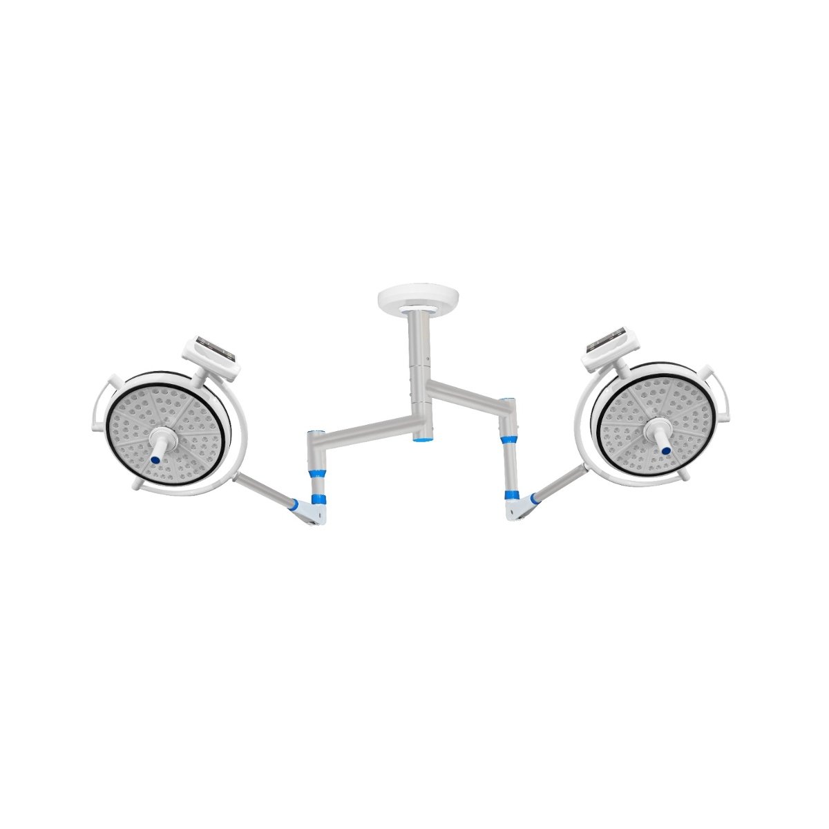 Double Dome 80+80 LED Surgical OT Light | Ceiling Mounted Operating Light : STRIVE GLOW