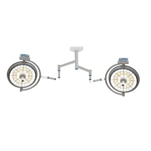 Double Dome 48+48 LED Surgical OT Light | Ceiling Mounted Operating Light : STRIVE PRIME