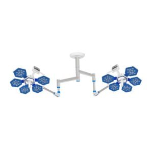 Double Dome 60+60 LED Surgical OT Light | Ceiling Mounted Operating Light : STRIVE RAY