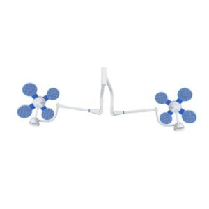 Double Dome 48+48 LED Surgical OT Light | Ceiling Mounted Operating Light : ORION 404